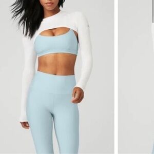ALO Yoga White  Crop Top